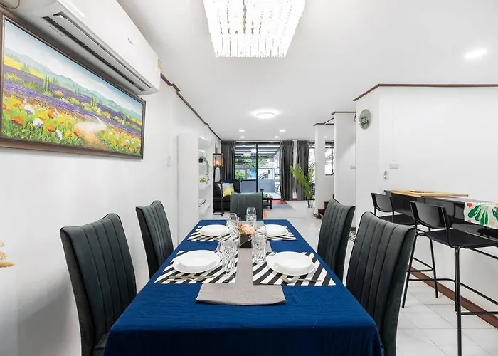 Miq Hk16 - 3br Huai Khwang Mrt With Pool Table Near Jodd Fair Villa Bangkok