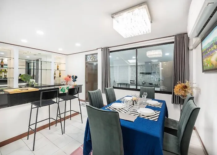 Miq Hk16 - 3br Huai Khwang Mrt With Pool Table Near Jodd Fair Villa Bangkok